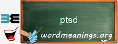 WordMeaning blackboard for ptsd